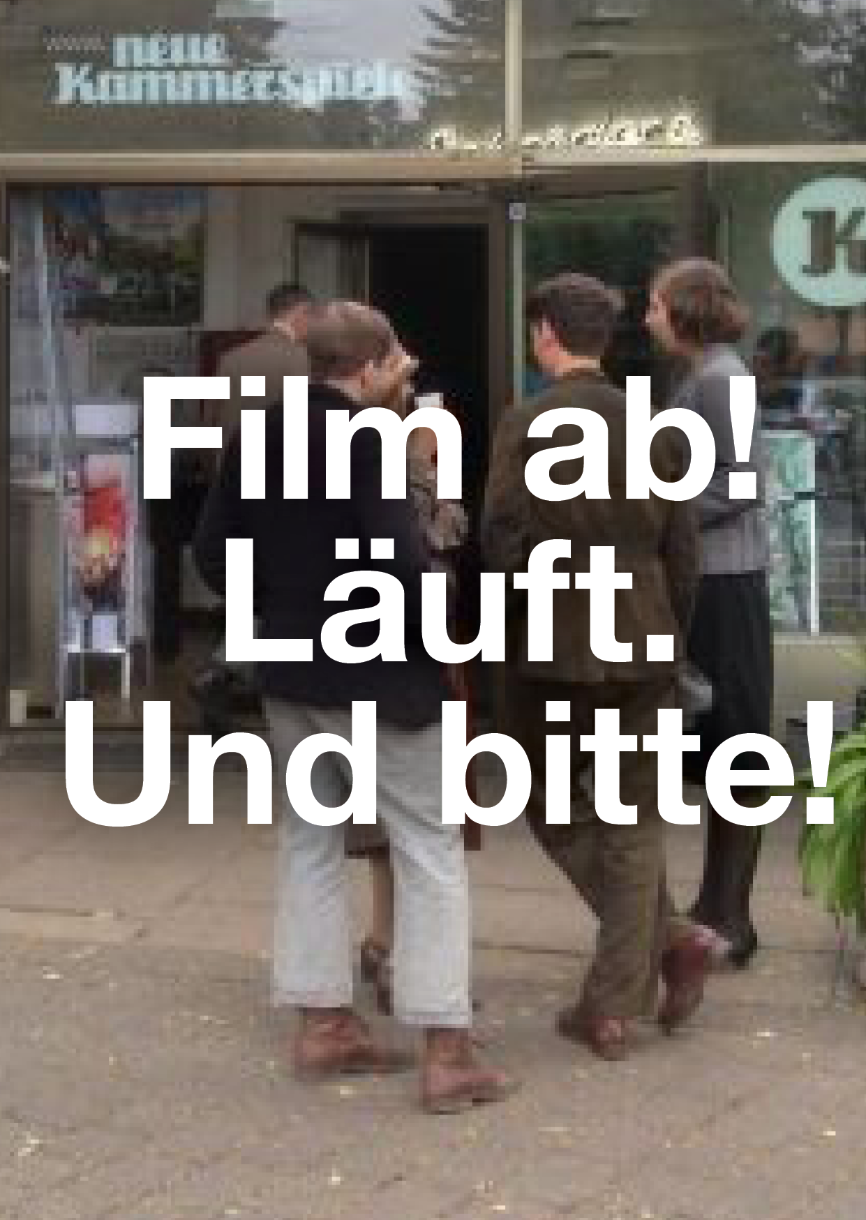 Dreharbeiten im Kino