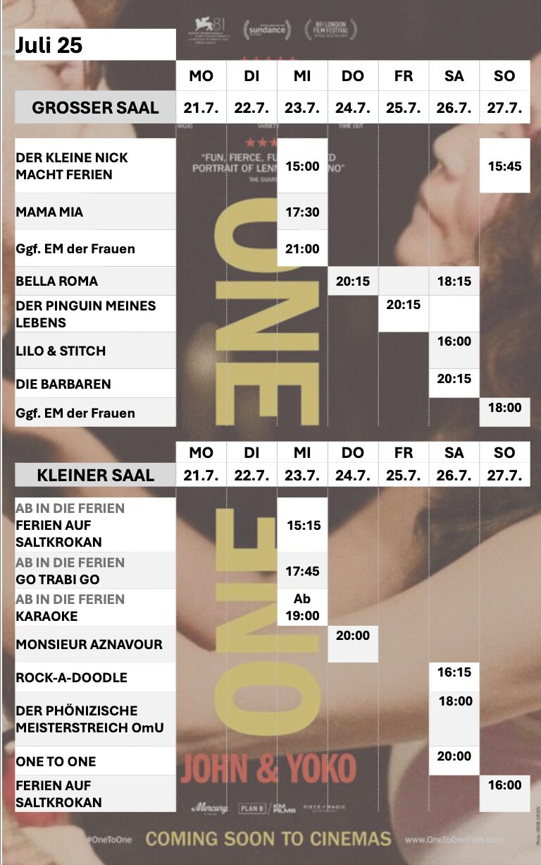 Download Programm kommende Woche