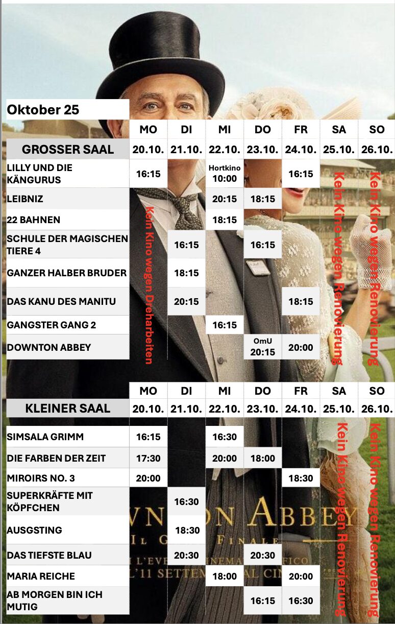 Download Programm kommende Woche