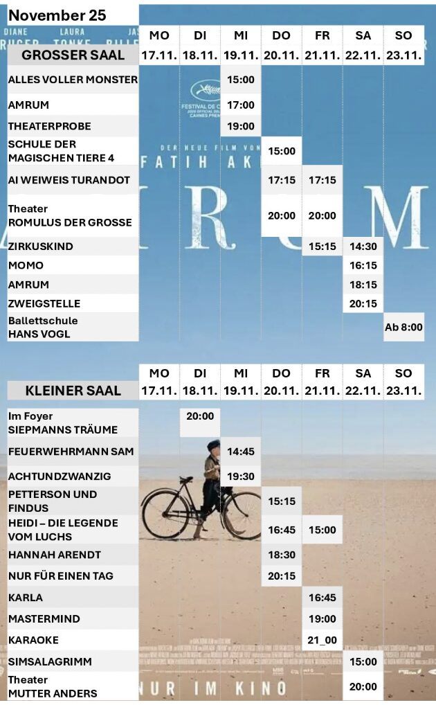 Download Programm kommende Woche