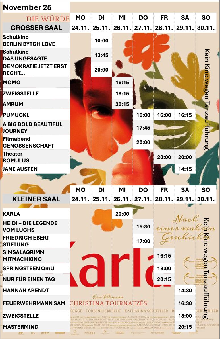 Download Programm kommende Woche