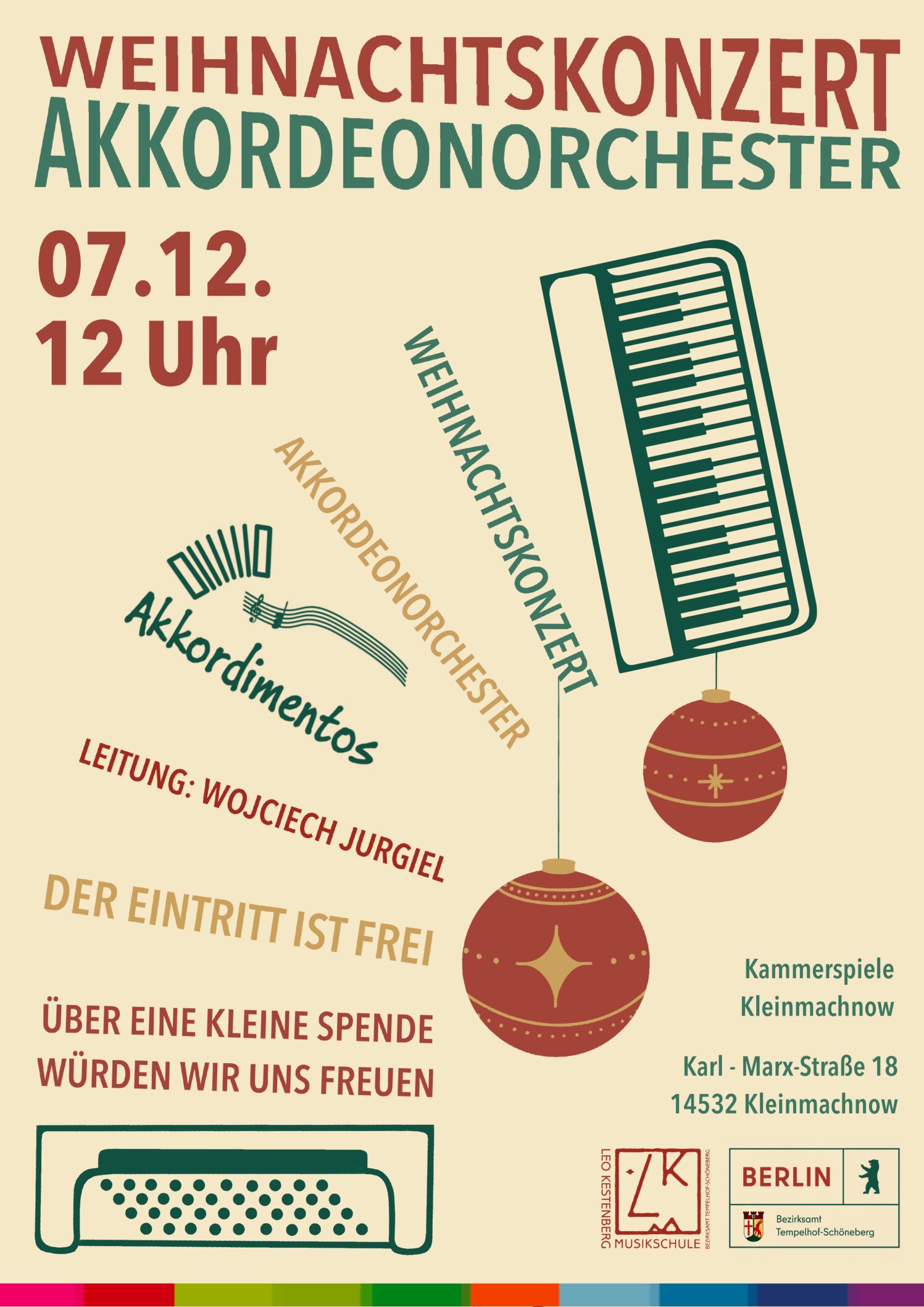 7.12. Weihnachtskonzert Akkordeonorchester