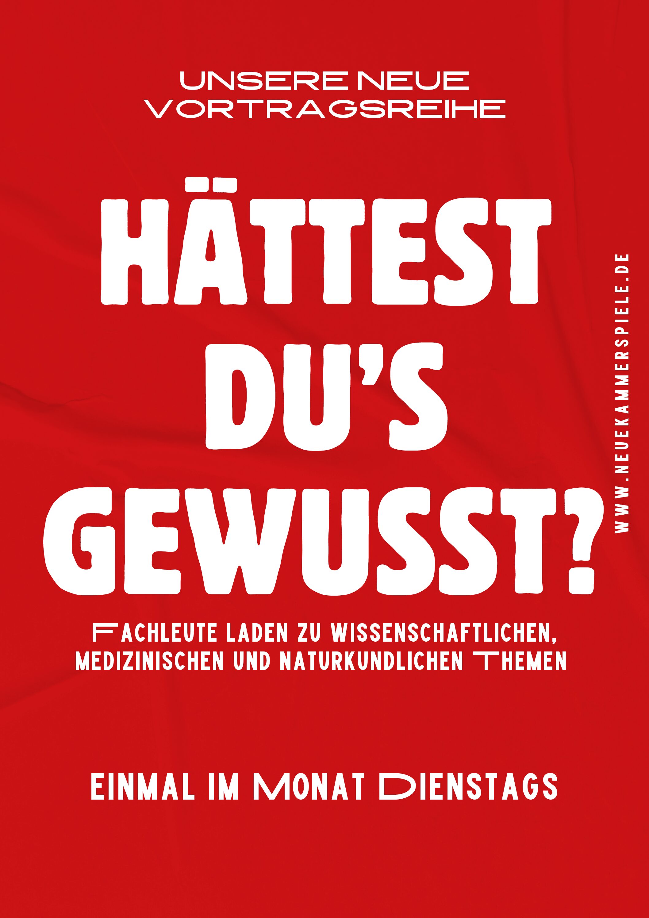 Hättest Du‘s gewusst? - Vortragsreihe